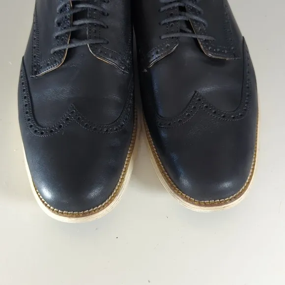 Cole Haan Original Grand Men's Wingtip Oxfords‎ Dress Shoes Sz 13 C20775 Black
