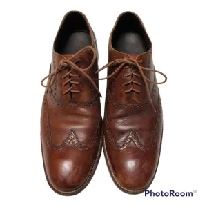 COLE HAAN WING TIP OXFORD LEATHER TIE SHOES