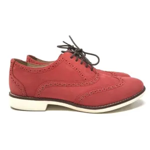 Cole Haan Women’s Skylar Oxford Dress Size 7.5 Red Lace Up Wingtip Brogue Shoes