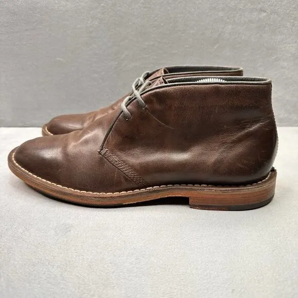 Cole Haan Grand.Os Mens Size 9.5 (M) Chukka Boots Brown Leather Lace Up Dress