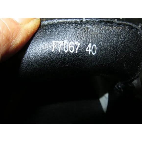 Collexion Italy Black Italian Leather Dress Loafers shoes Size 40 or US 9