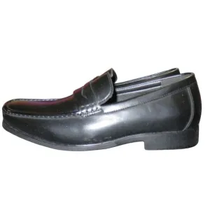 Collexion Italy Black Italian Leather Dress Loafers shoes Size 40 or US 9