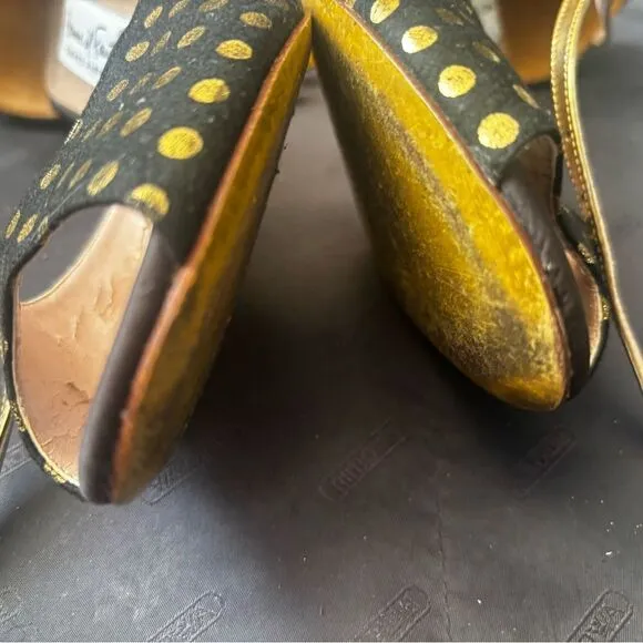 COMME Il FAUT Shoes polka dot y2k sandals rare heels buenos aires open toe