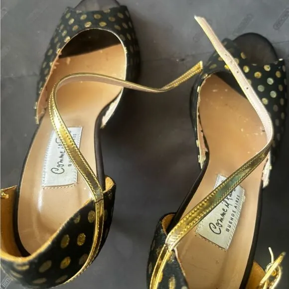 COMME Il FAUT Shoes polka dot y2k sandals rare heels buenos aires open toe