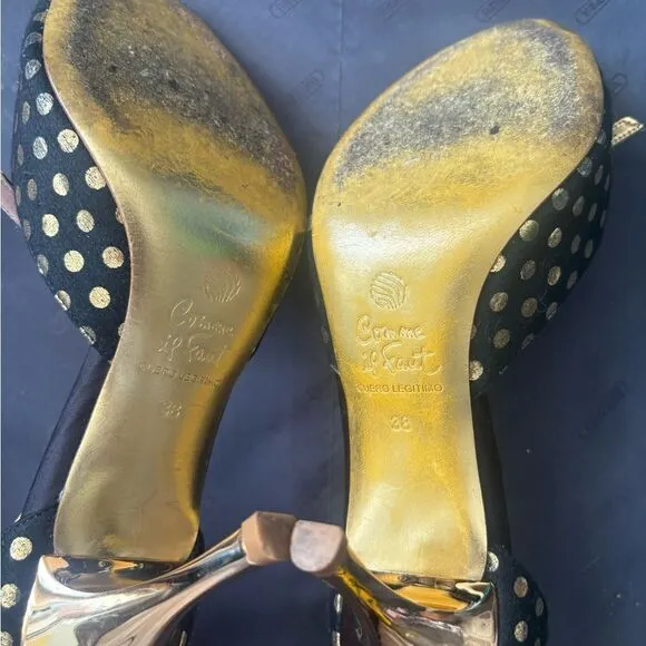 COMME Il FAUT Shoes polka dot y2k sandals rare heels buenos aires open toe