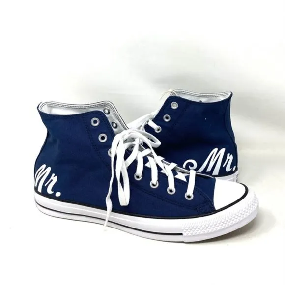 Converse Chuck Taylor High Wedding Blue Canvas Men’s Sneaker Custom 171212C-BUWT