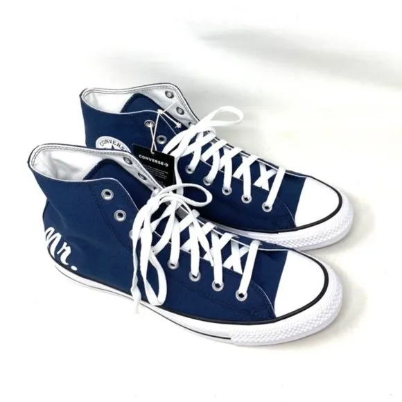 Converse Chuck Taylor High Wedding Blue Canvas Men’s Sneaker Custom 171212C-BUWT