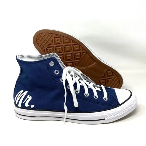 Converse Chuck Taylor High Wedding Blue Canvas Men’s Sneaker Custom 171212C-BUWT