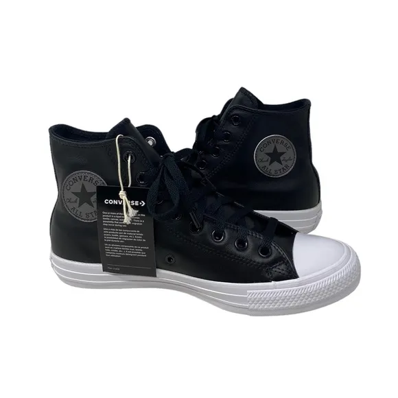Converse Ctas High Leather Black Wedding Women's Sneakers Custom A02247C-BLKWTBK