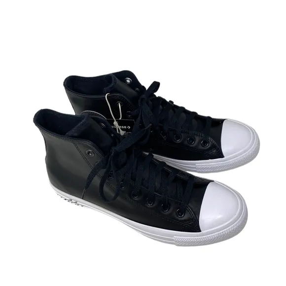 Converse Ctas High Leather Black Wedding Women's Sneakers Custom A02247C-BLKWTBK