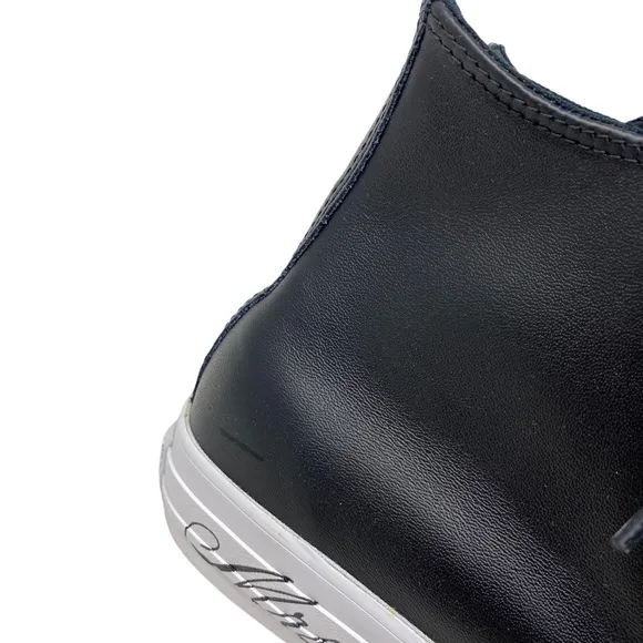 Converse Ctas High Leather Black Wedding Women's Sneakers Custom A02247C-BLKWTBK
