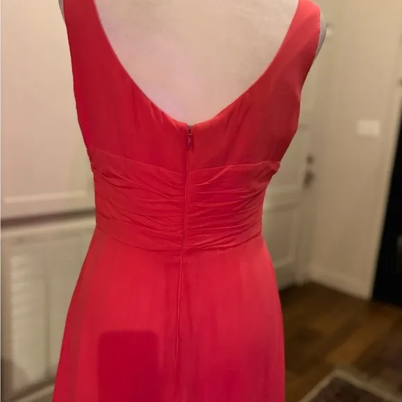 COPY - Armani Collezioni Coral Formal Silk Maxi Dress Small Medium Sheer Empire…