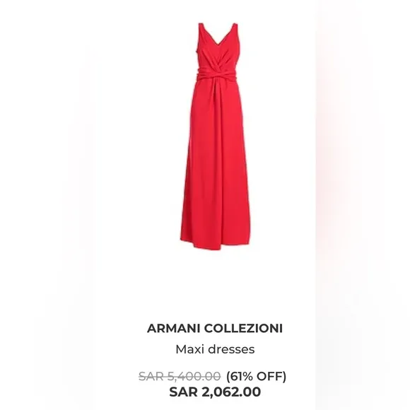 COPY - Armani Collezioni Coral Formal Silk Maxi Dress Small Medium Sheer Empire…