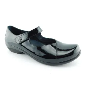 DANSKO Black Patent Leather Mary Jane Flats Shoes 38