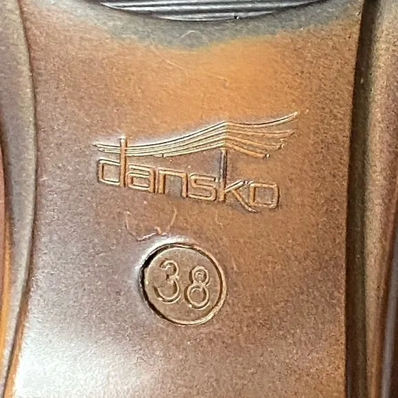 Dansko Brown Leather Oxford Heel
