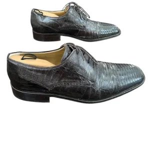 David Eden genuine lizard upper lace up dress shoes men’s size 10