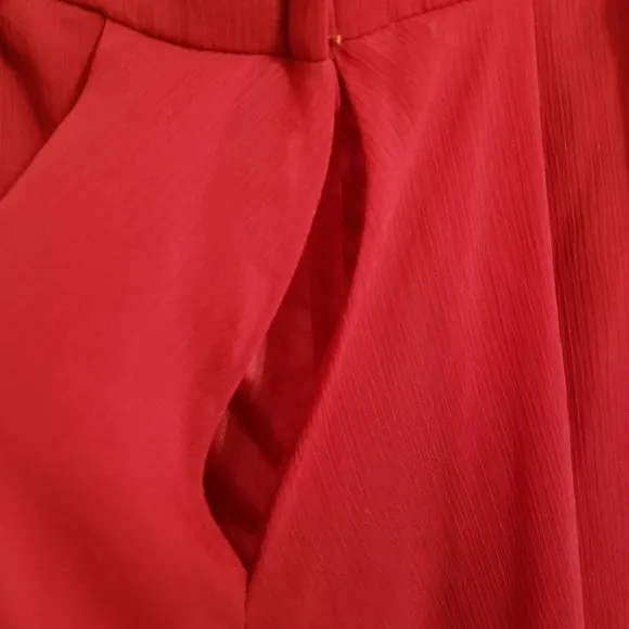 David's Bridal dress 2 Strapless Pleated Bodice F18028 Apple chiffon lined