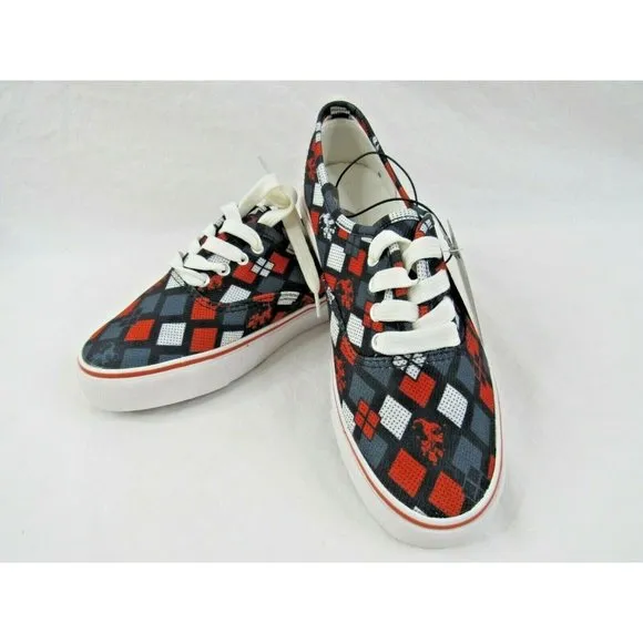 DC Comics Lopro Shoes Harley Quinn Batman Sneakers Women Size 6.5 Mens 5 NIB
