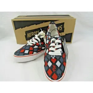 DC Comics Lopro Shoes Harley Quinn Batman Sneakers Women Size 6.5 Mens 5 NIB
