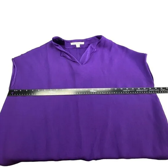 DIANE VON FURSTENBERG Tunic V Neck Dress Purple M 11-11