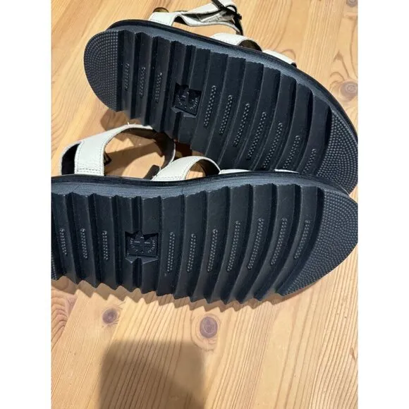 Doc Dr. Martens Blaire Flatform Olive Leather Sandals Women's Size 9 41 UK 7 New