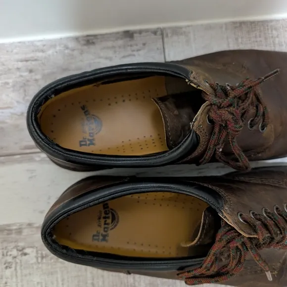 Doc Dr. Martens Leather Lace up Shoes Brown Vintage 8053 Men's Size‎ 13