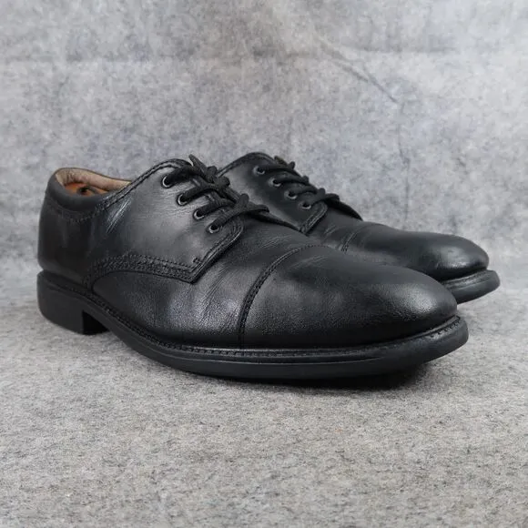 Dockers Shoes Mens 12 Oxford Derby Black Leather Gordon Classic Formal Cap Toe