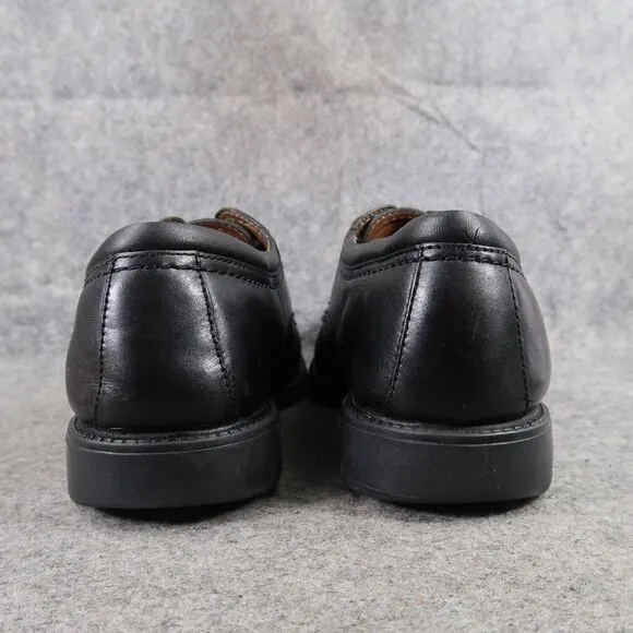 Dockers Shoes Mens 12 Oxford Derby Black Leather Gordon Classic Formal Cap Toe