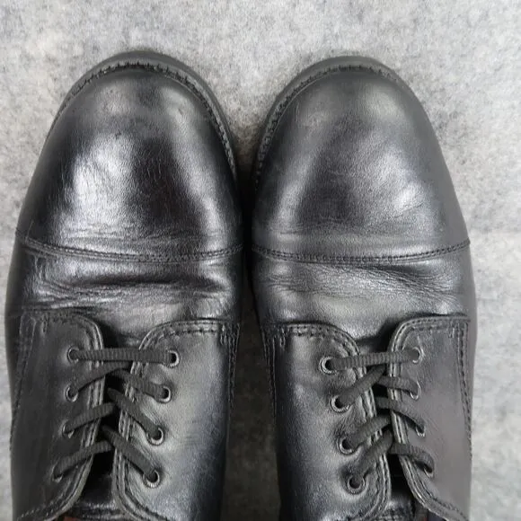 Dockers Shoes Mens 12 Oxford Derby Black Leather Gordon Classic Formal Cap Toe