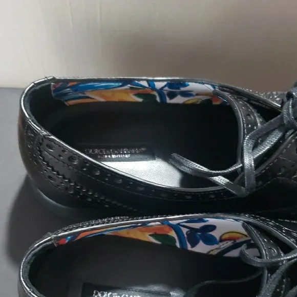 Dolce &amp; Gabbana Black Oxford Dress Shoes