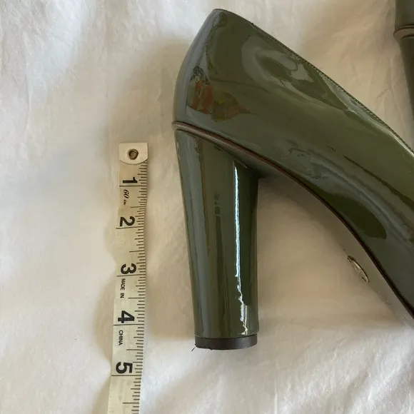 Dolce &amp; Gabbana Green Patent Leather Heels