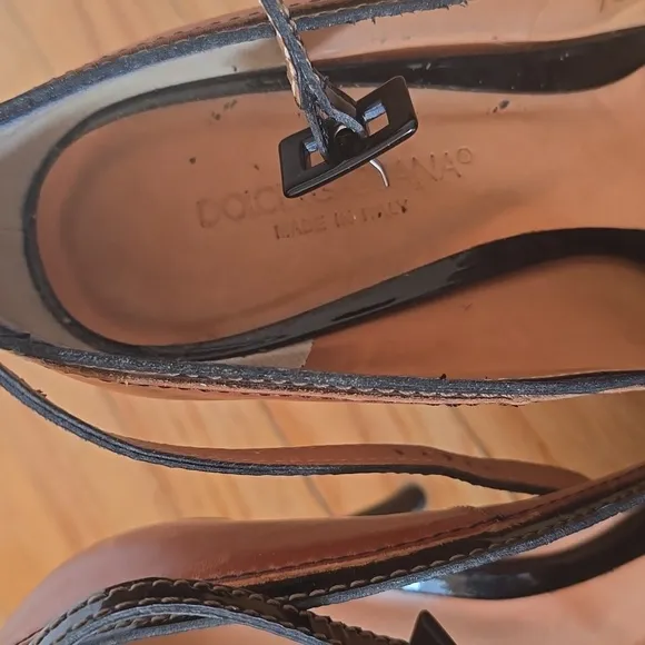 Dolce And Gabbana Elegant Brown and Black Women's Heels