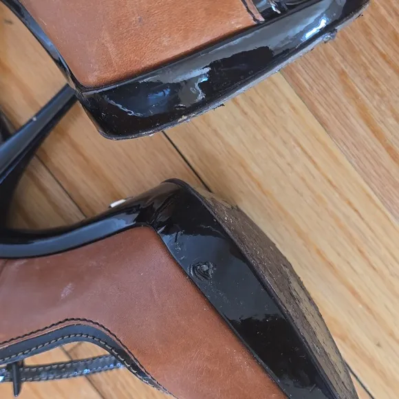 Dolce And Gabbana Elegant Brown and Black Women's Heels