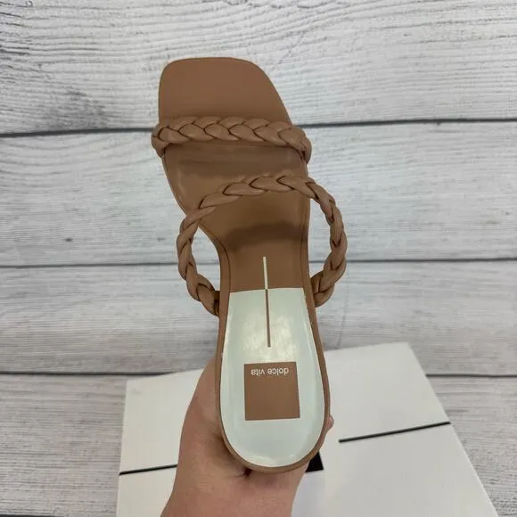 Dolce Vita Cafe Stella Nairi Woven Braided Strappy Heeled Sandals Size 11