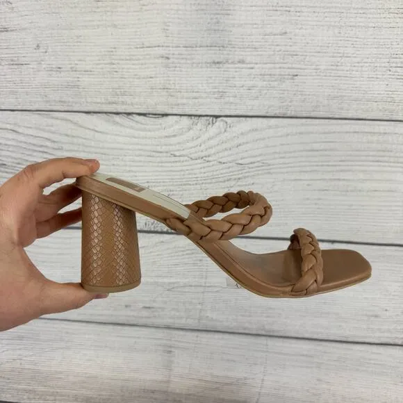 Dolce Vita Cafe Stella Nairi Woven Braided Strappy Heeled Sandals Size 11