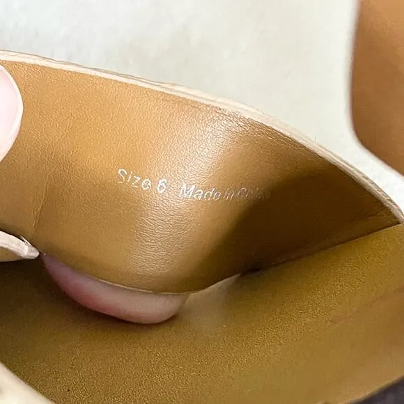 Dolce Vita Nala Block Heel Leather Sandals Size 6