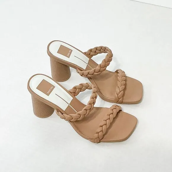 Dolce Vita NWB Sz 8 Cafe Stella Nairi Braided Strappy Sandals
