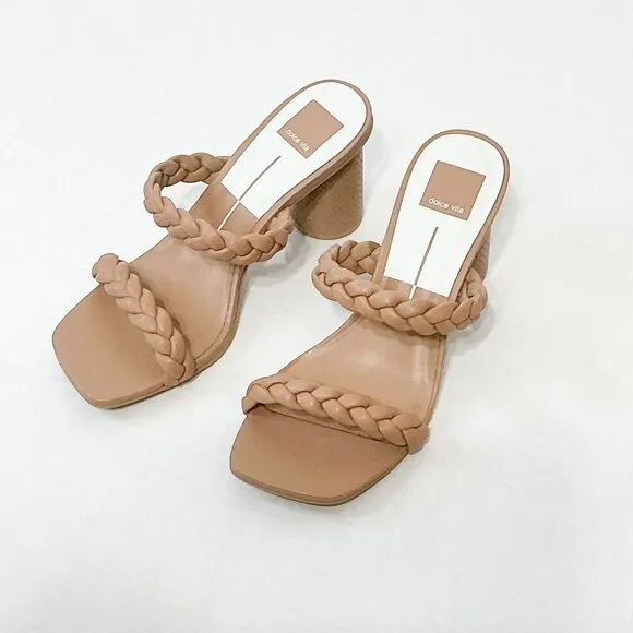 Dolce Vita NWB Sz 8 Cafe Stella Nairi Braided Strappy Sandals