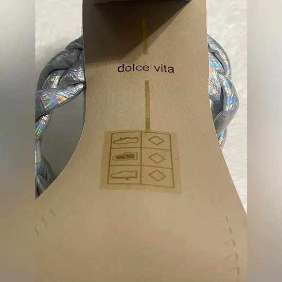 Dolce Vita Silver Braided Heels