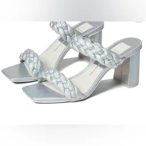 Dolce Vita Silver Braided Heels