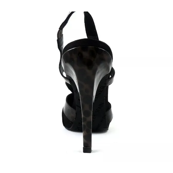 Donald J Pliner Women’s Shoes Gibson Brown Black Cheetah Patent NWOT