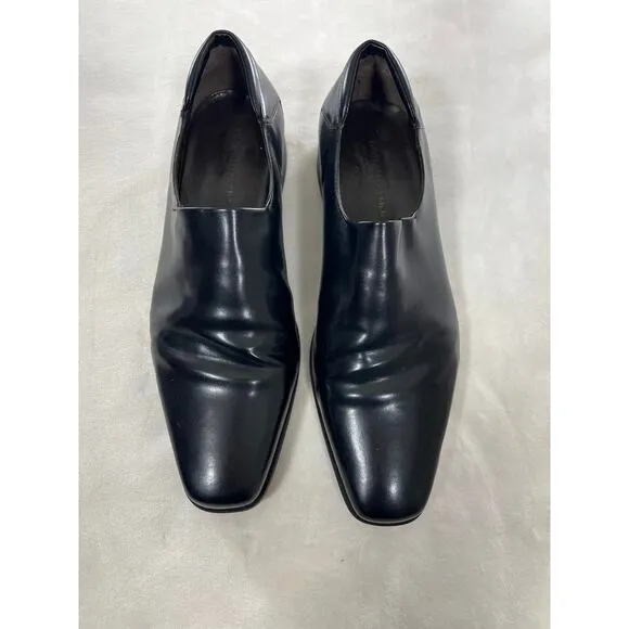 Donald Pliner Men’s REX Slip-On Loafer Black Stretch Nappa Dress Shoes size 9