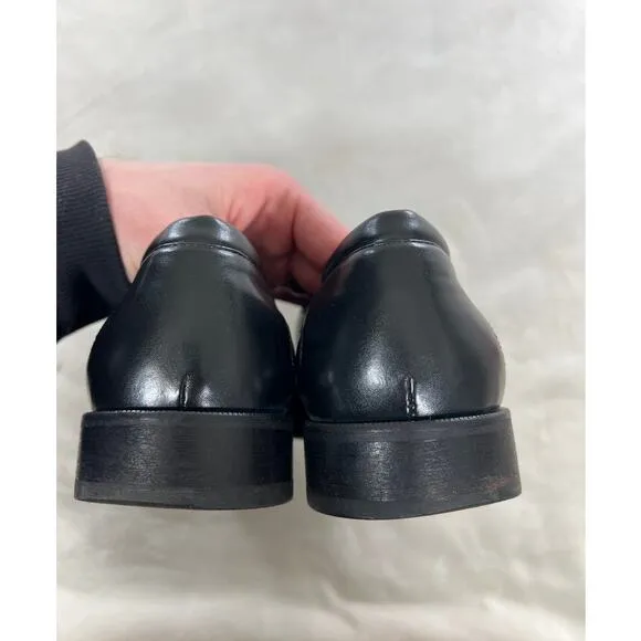 Donald Pliner Men’s REX Slip-On Loafer Black Stretch Nappa Dress Shoes size 9