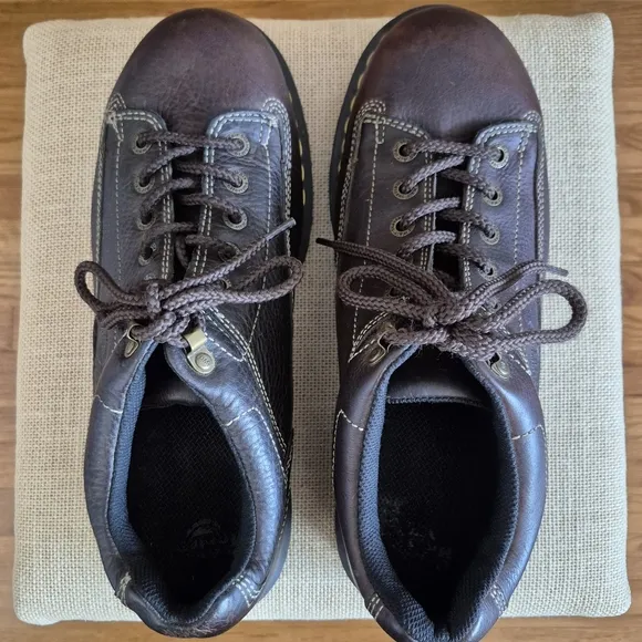 Dr. Marten Docs Air Wair  Brown Leather Lace Up Lug Oxford Shoes 11326 EUC