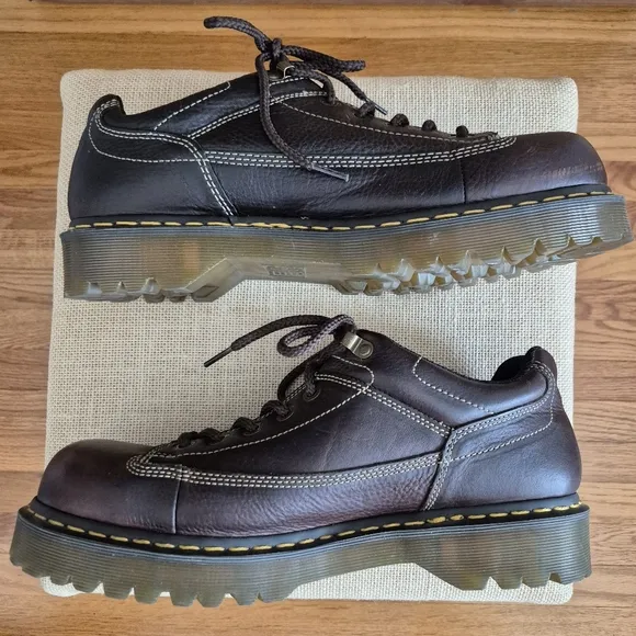 Dr. Marten Docs Air Wair  Brown Leather Lace Up Lug Oxford Shoes 11326 EUC