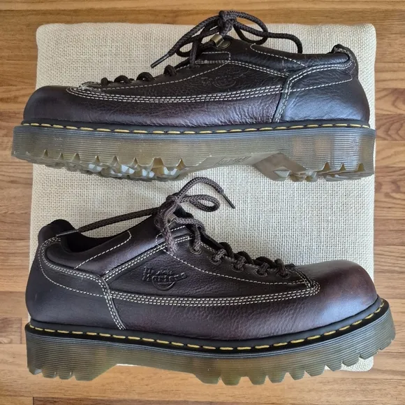 Dr. Marten Docs Air Wair  Brown Leather Lace Up Lug Oxford Shoes 11326 EUC