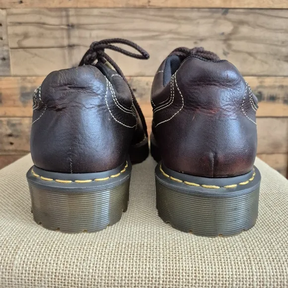 Dr. Marten Docs Air Wair  Brown Leather Lace Up Lug Oxford Shoes 11326 EUC