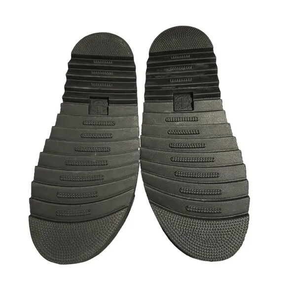 Dr. Martens Kimber Logo Black Platform Strappy Sandals, Size 10 NWOB