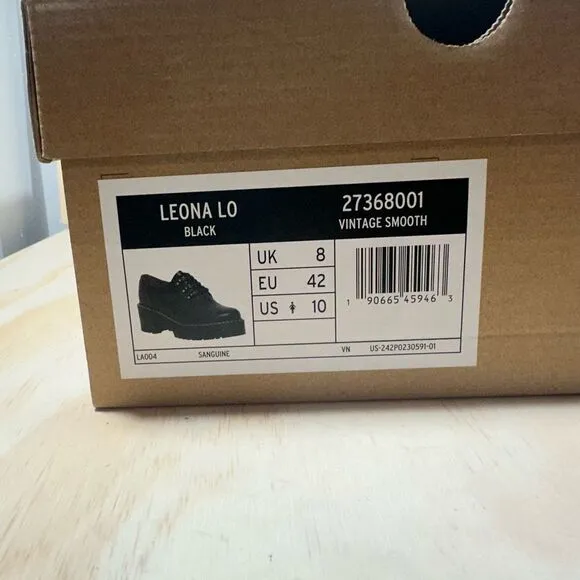 Dr Martens Leona Lug Sole Platform Derby Shoes Women’s Size 10 - NWT
