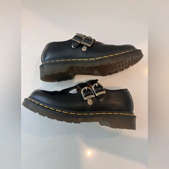 Dr. Martens Mary Jane Shoes Women’s Size 6 UK5 Black Leather 1291600